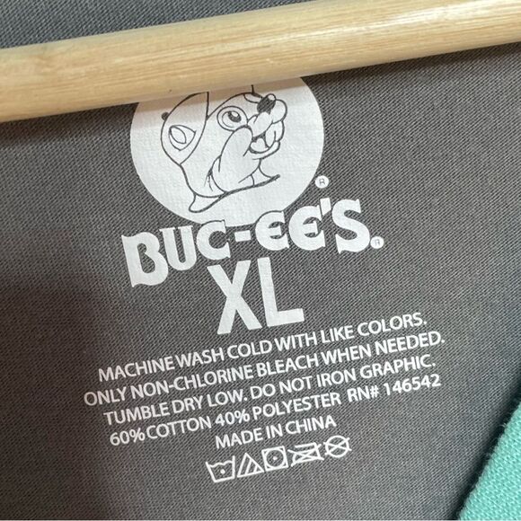 5 for $25🔥Buc-ee's "Choose Joy" Grey T-Shirt XL - Picture 4 of 5